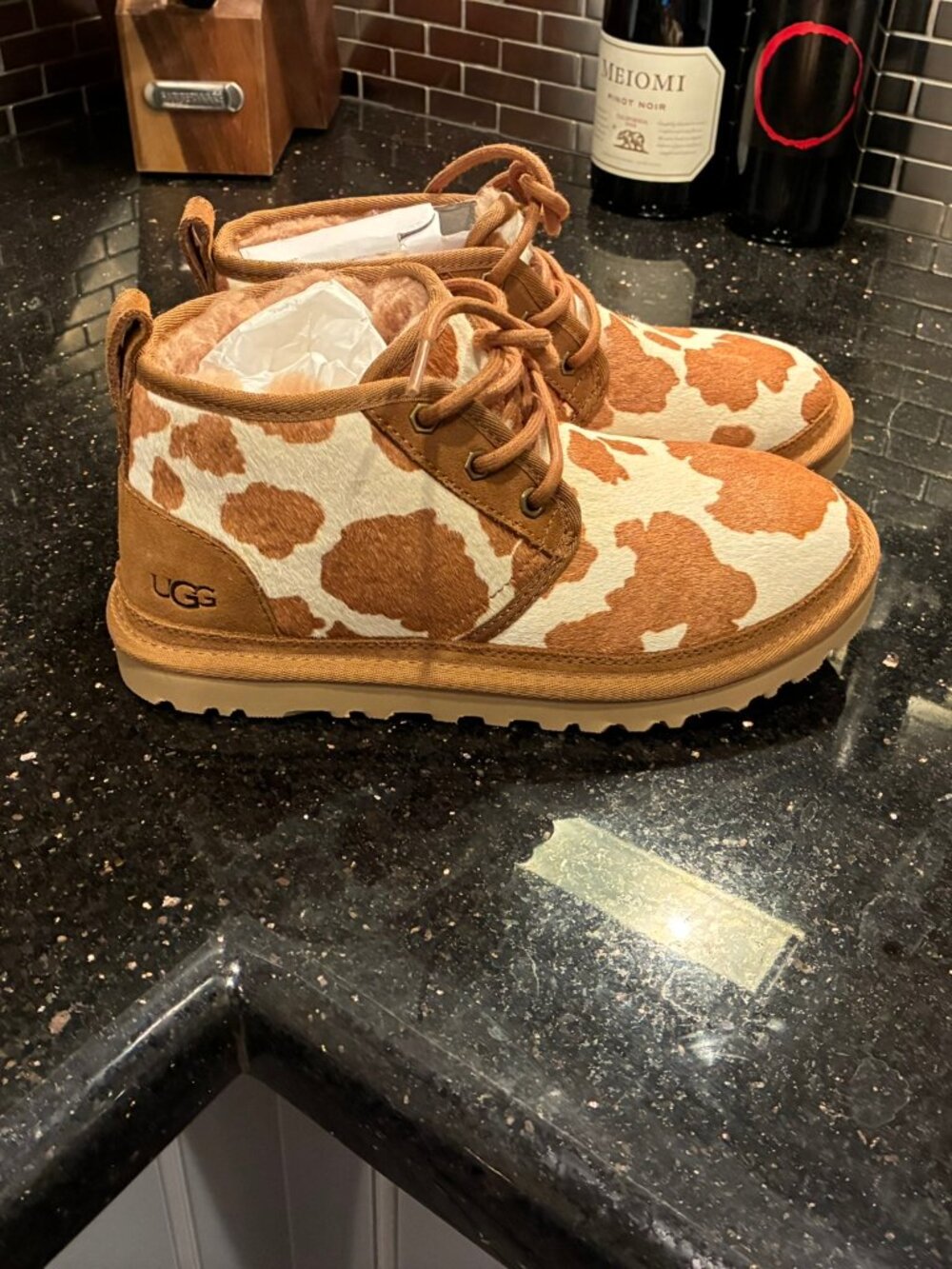 Ugg Neumel Cow Print Chukkas (Womens 7.0)